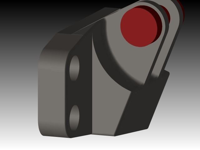 GE Jet Engine Bracket Free 3D model_1