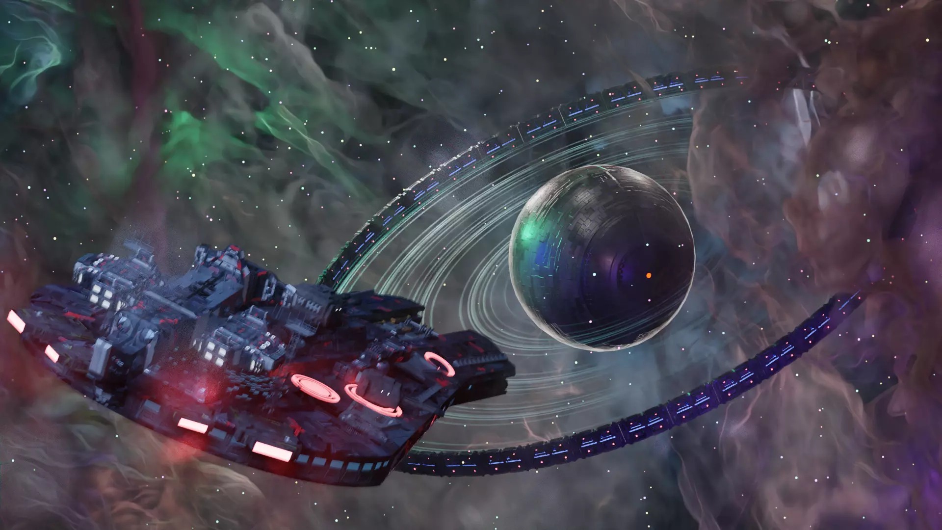 Spaceship Sci-fi Concept 3D model_0