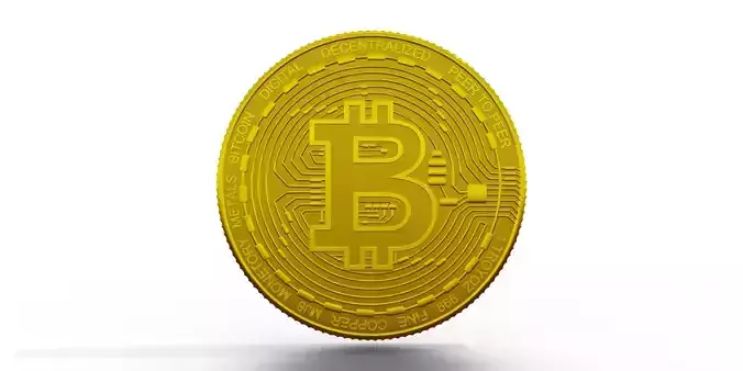 Bitcoin logo 3D model