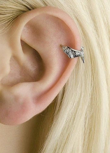  piercing ear cuff bat 3D print model