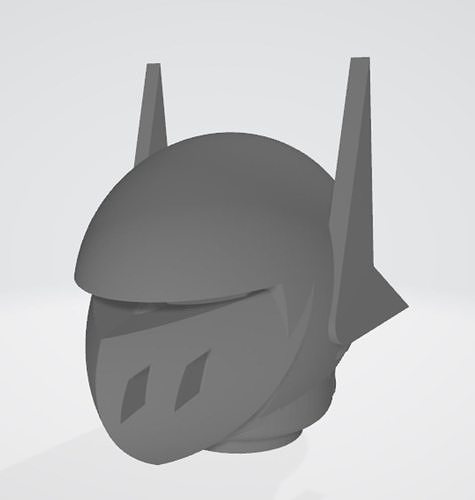Head Lego minifigure custom Tekkaman 3D print model