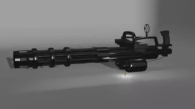 M134 minigun 3D model