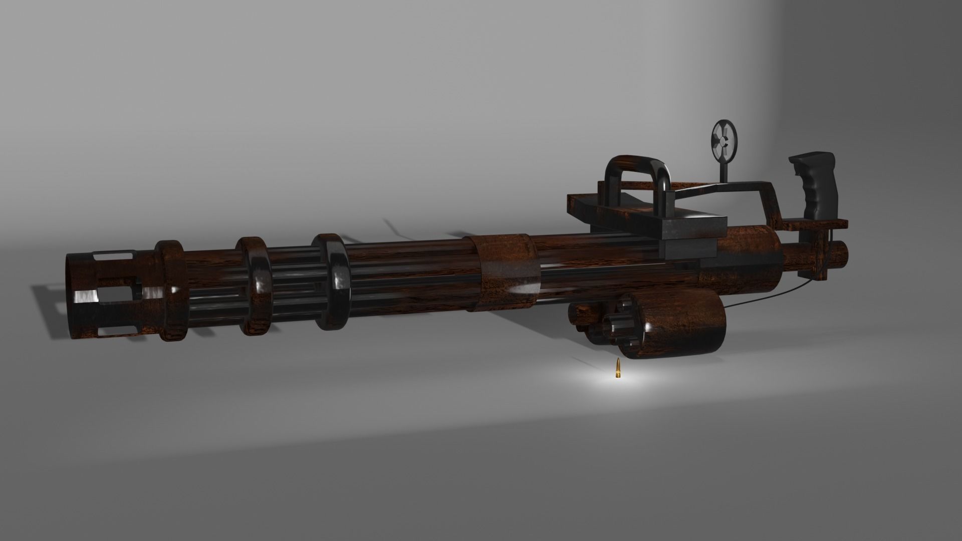 M134 minigun 3D model_3
