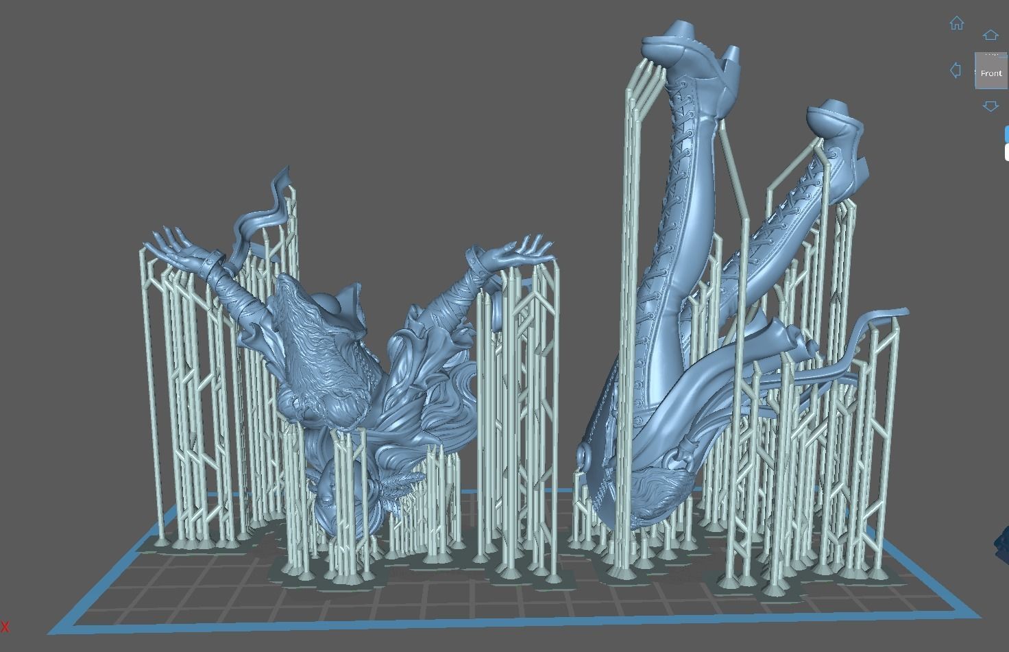 Witch female elf 3D print model_11