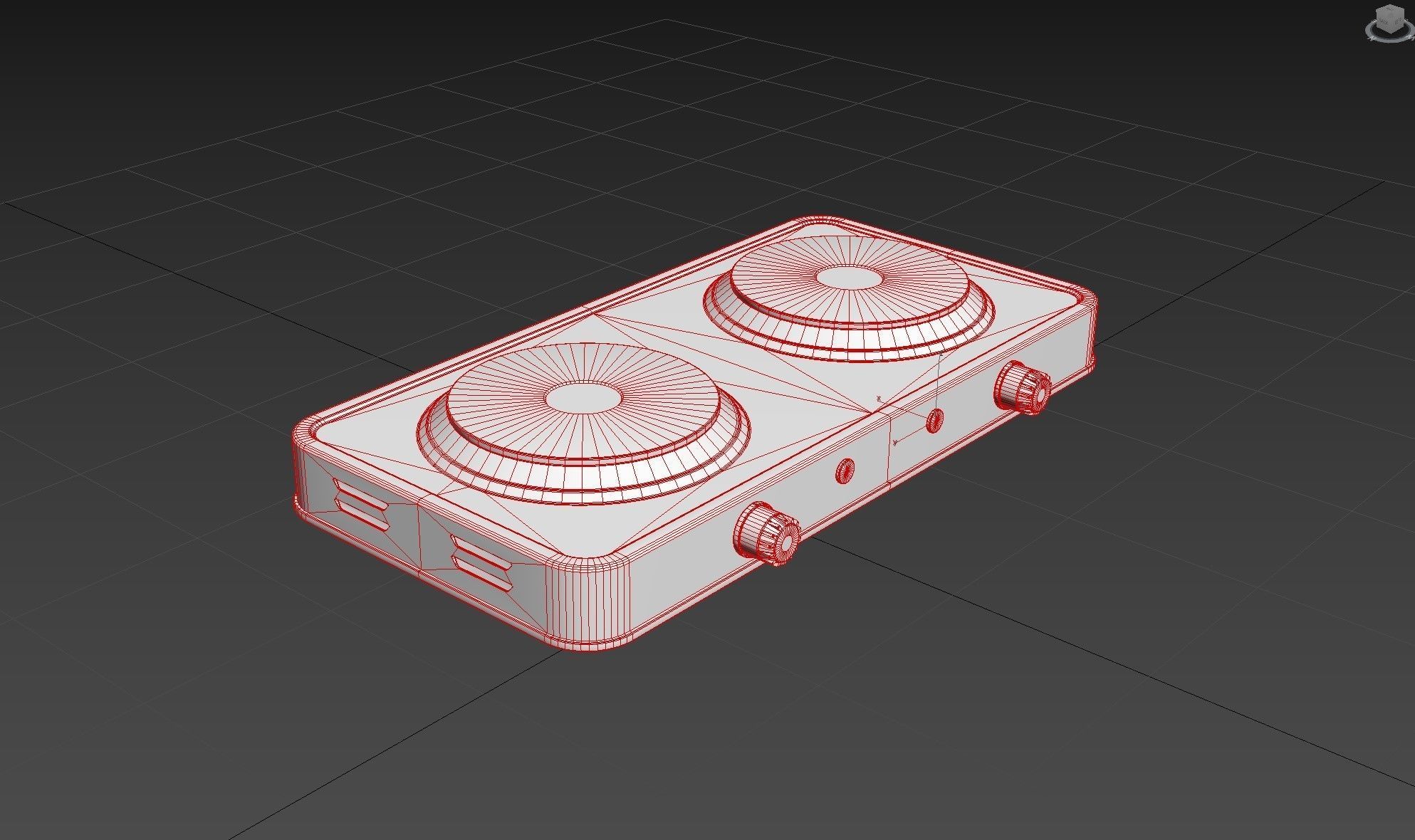 Electric Stove Rusted 3d model Low-poly 3D model_10