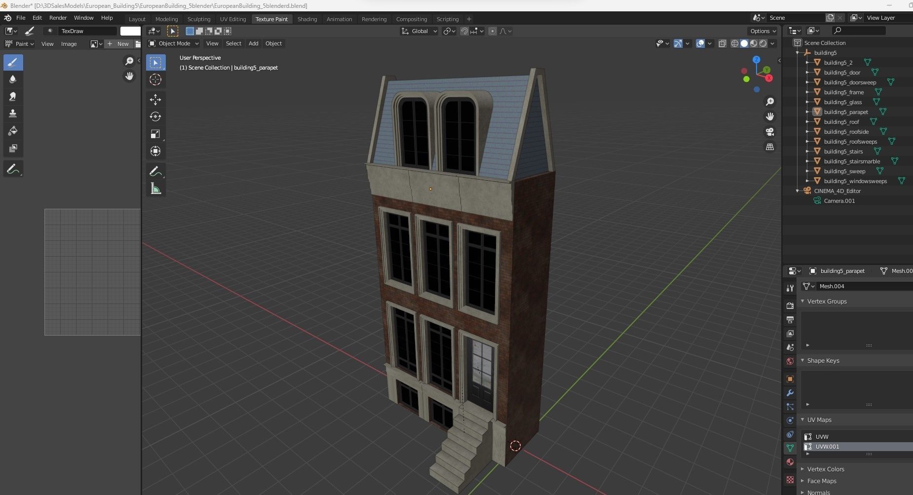 European Buildings Set 3D model_30