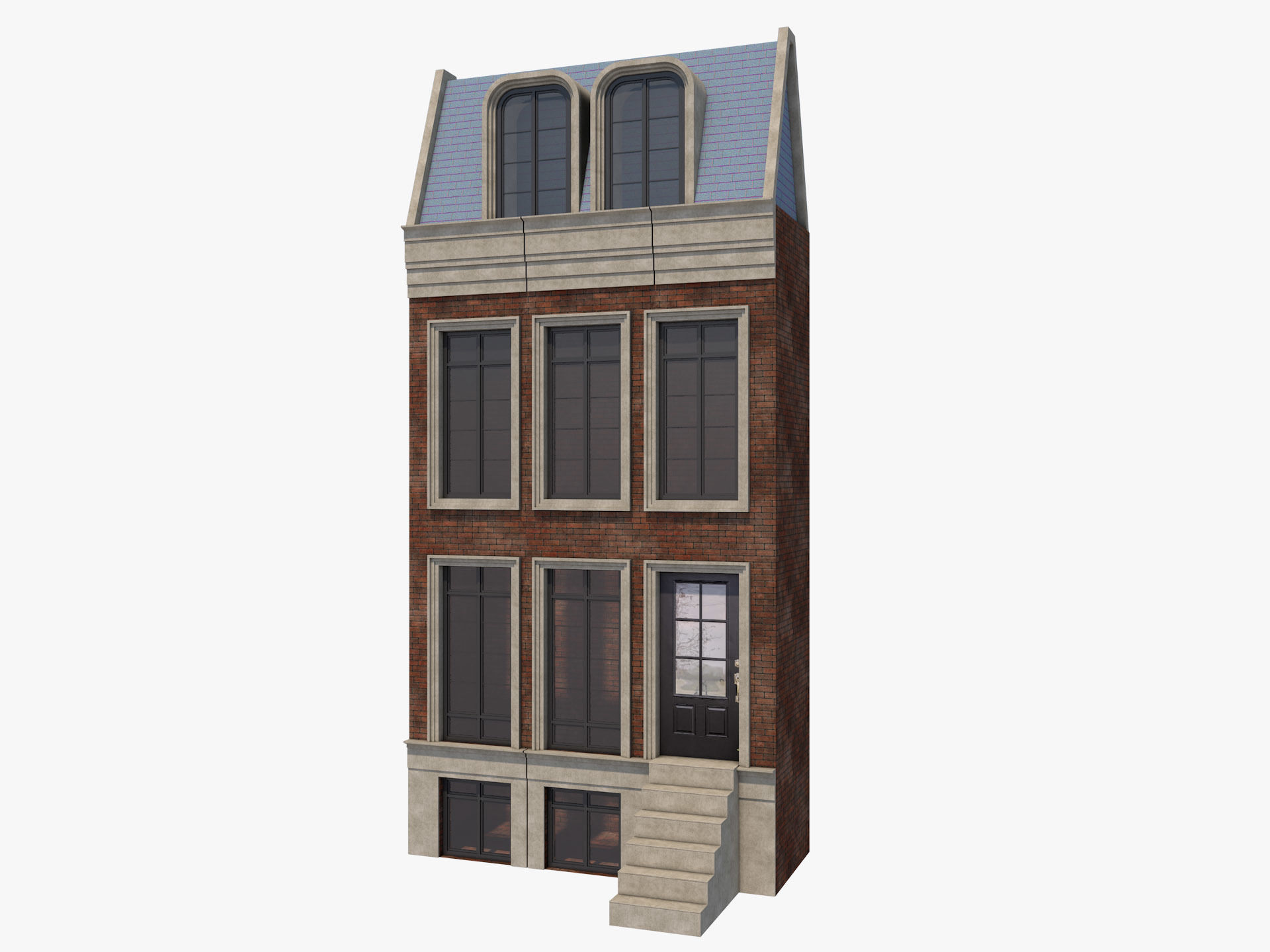 European Buildings Set 3D model_27