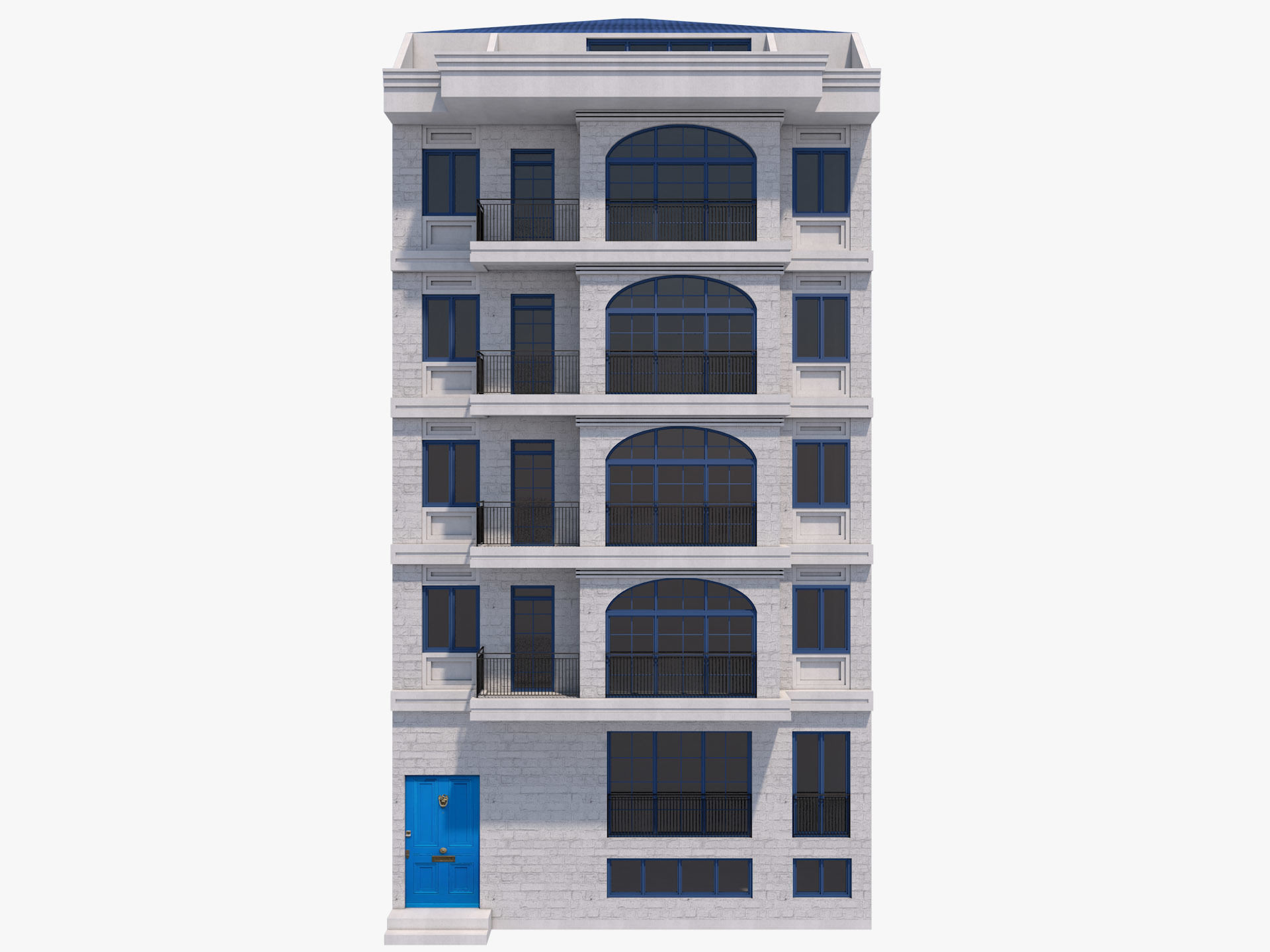 European Buildings Set 3D model_20