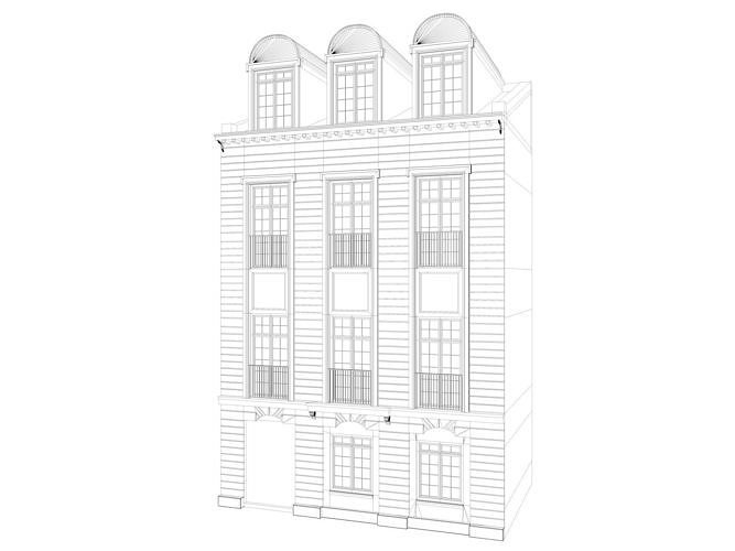European Buildings Set 3D model 5