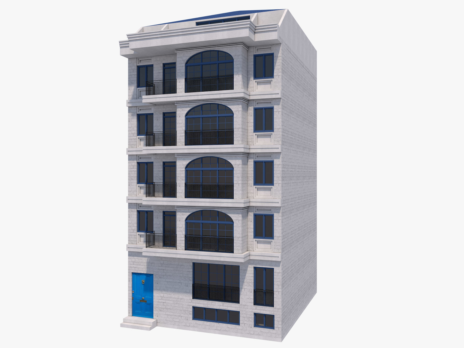 European Buildings Set 3D model_21