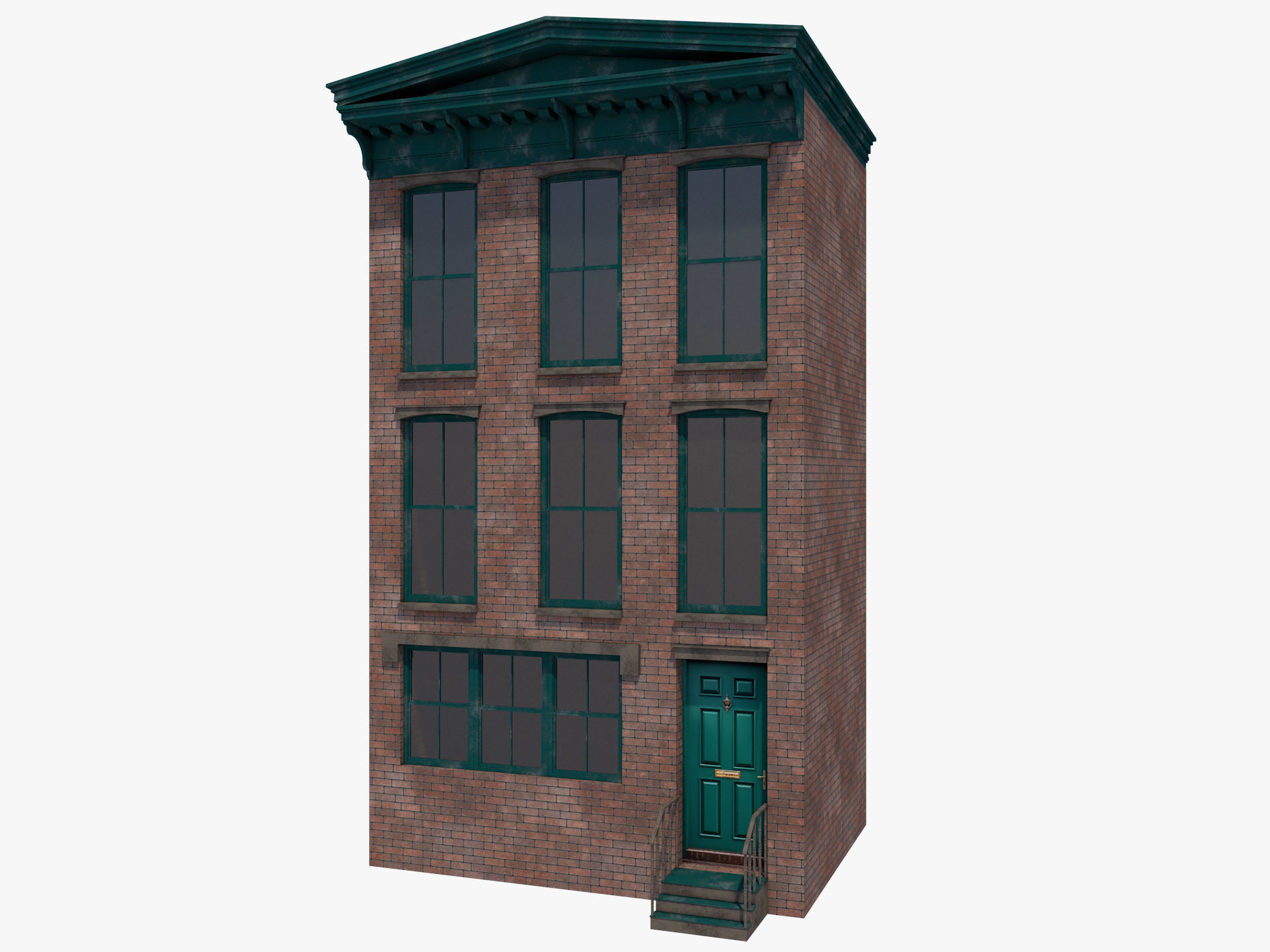 European Buildings Set 3D model_15