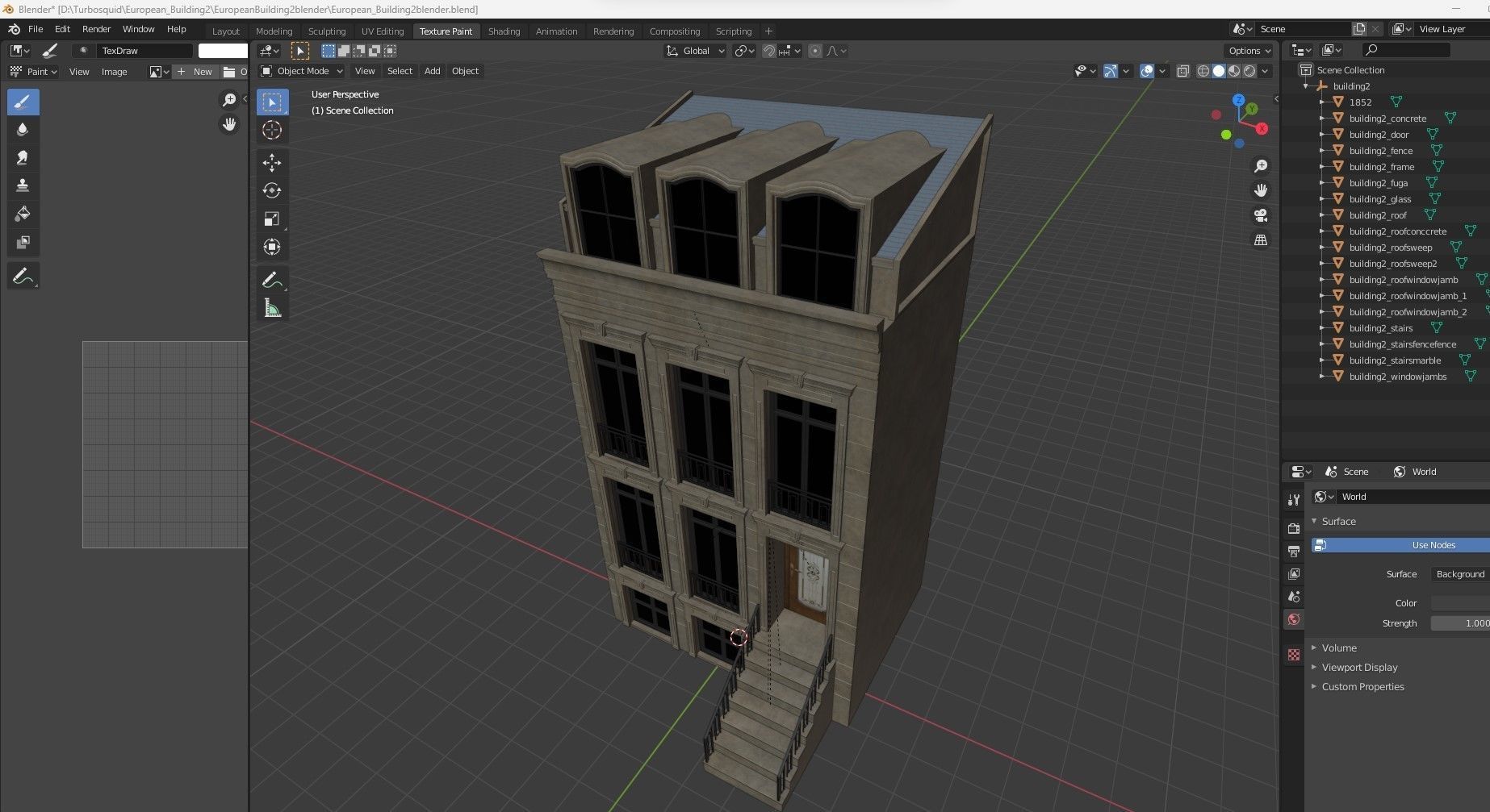 European Buildings Set 3D model_11