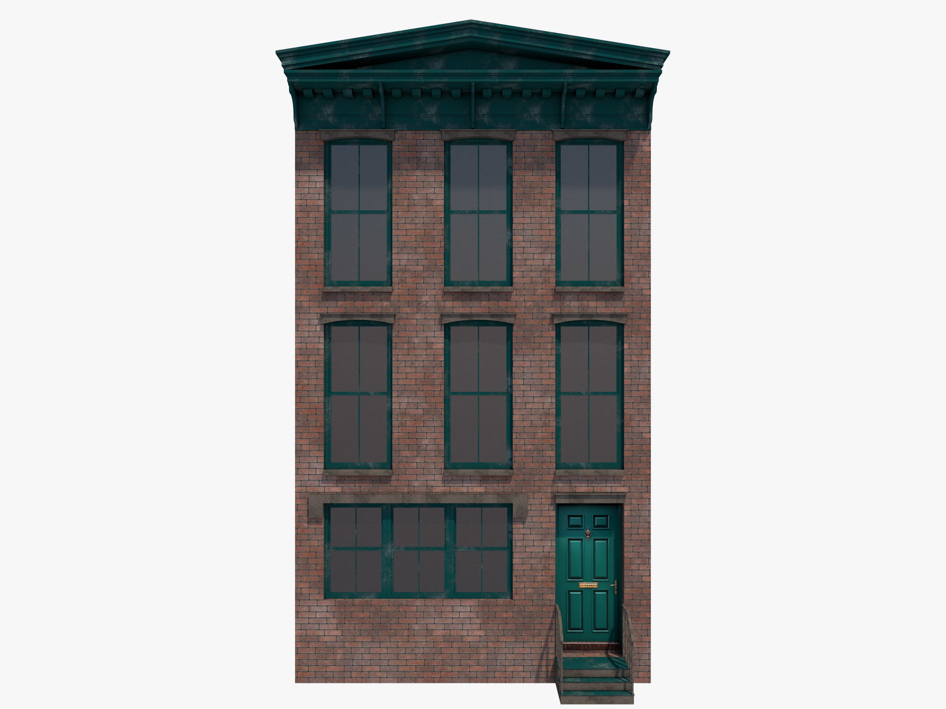 European Buildings Set 3D model_14