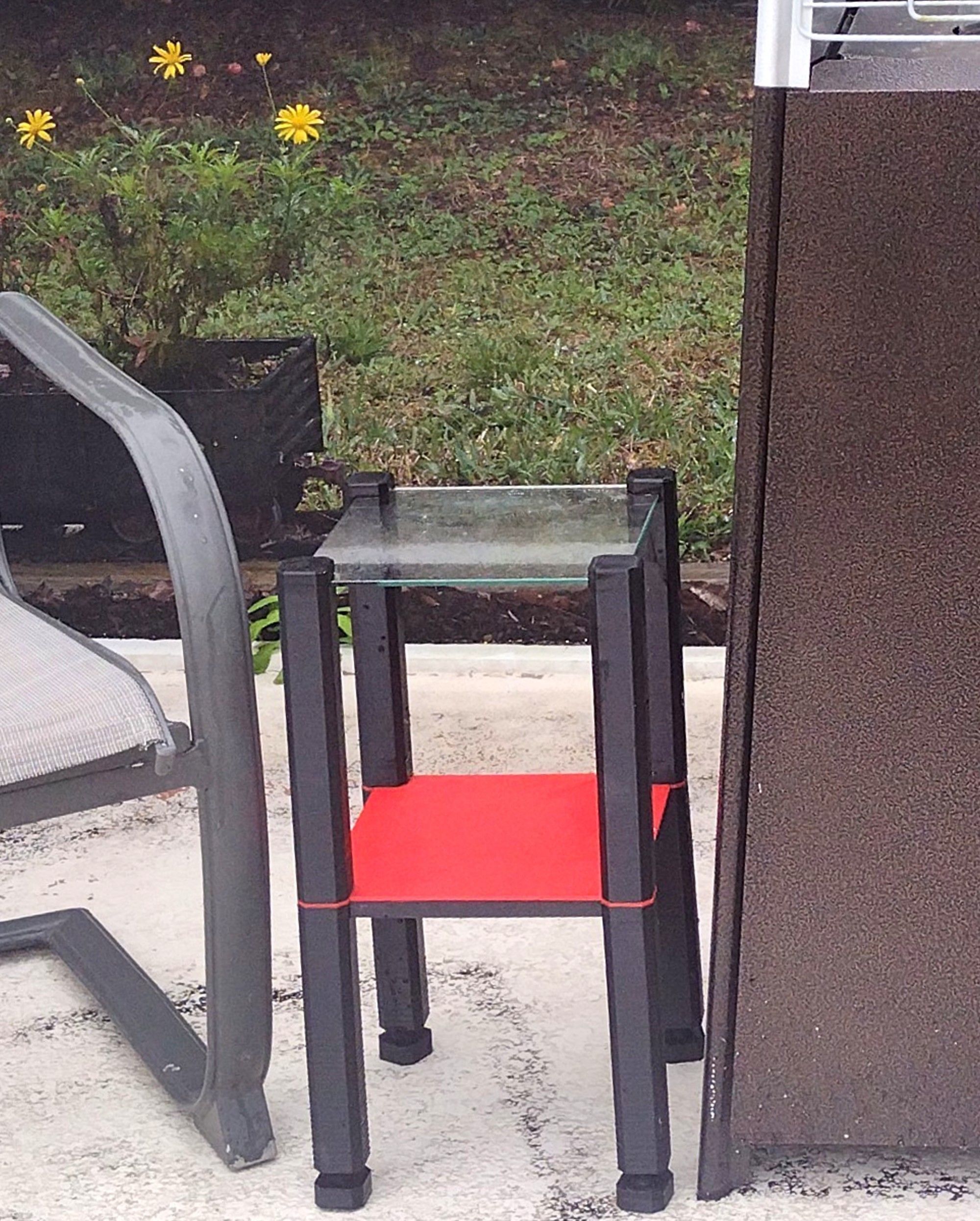 3D Printed Glass Top End Table or Night Stand 3D print model_4