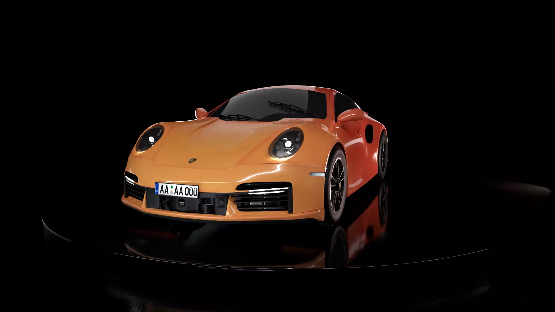 porsche 911 turbo 3D model