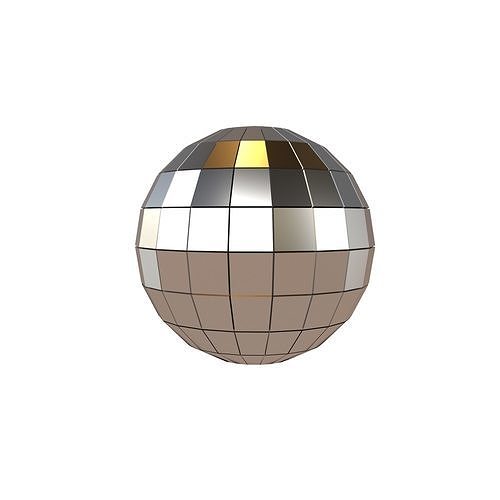 Mirror Ball Emoji v1 001 Low-poly 3D model