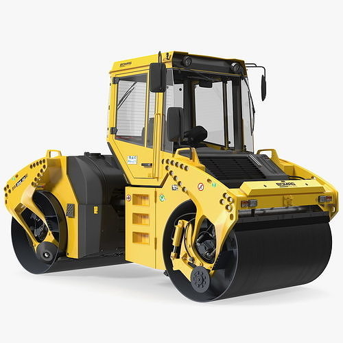 Bomag BW 205 AD4 Articulated Tandem Roller 3D model