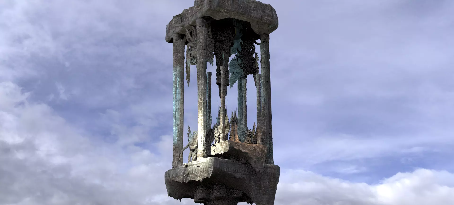 Fallen Angel Blood Font Dark 11  3D model_0