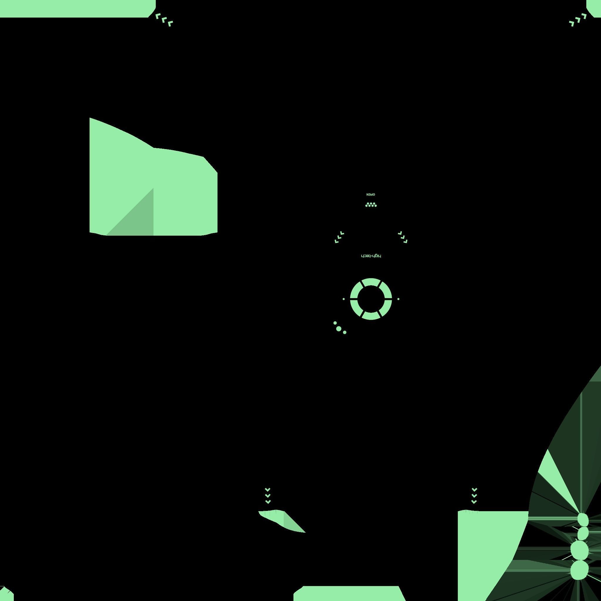 SciFi Backpack G01 Dark Metal - Fashion Character Design Low-poly 3D model_23