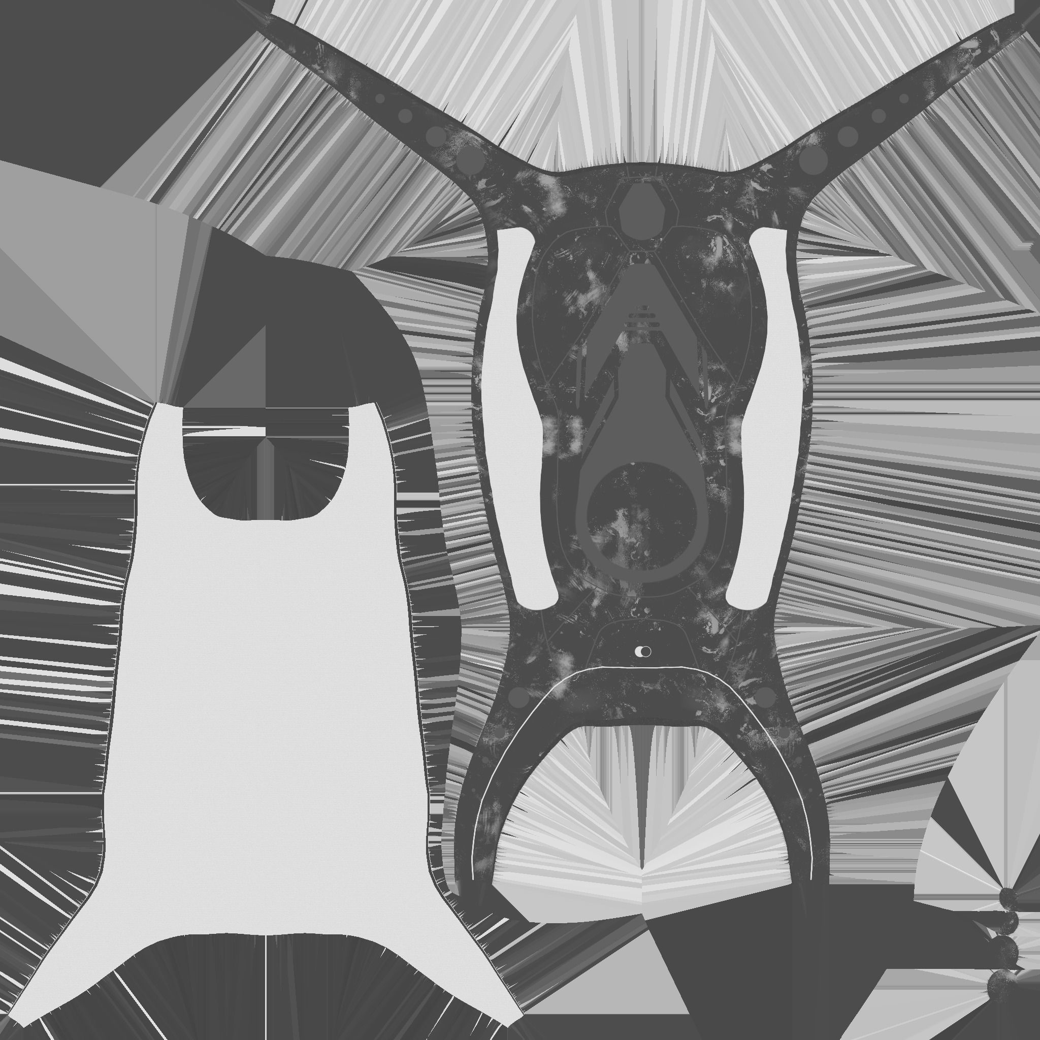 SciFi Backpack G02 Yellow - Fashion Character Design Low-poly 3D model_27