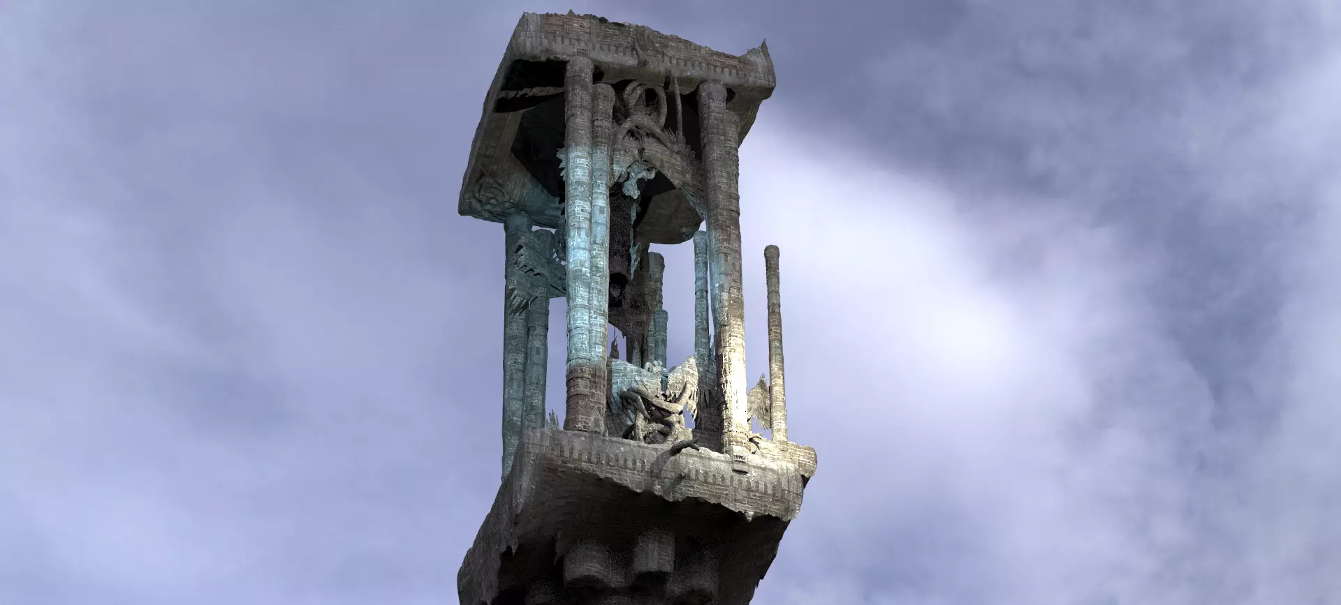 Fallen Angel Blood Font Dark 12  3D model_0