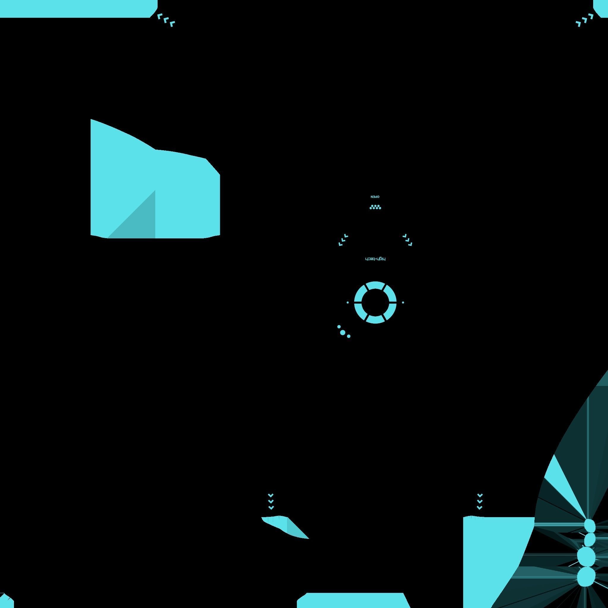 SciFi Backpack G04 White Blue - Fashion Character Design Low-poly 3D model_23