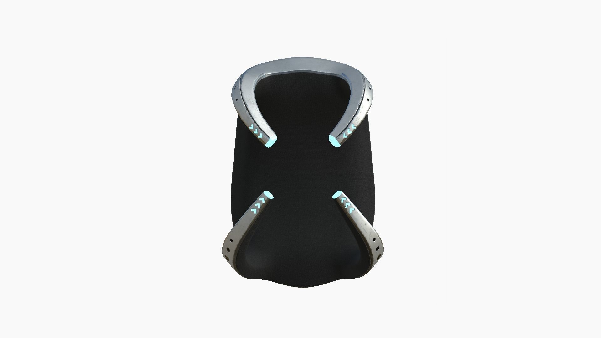 SciFi Backpack G05 Steel Bright - Fashion Character Design Low-poly 3D model_2