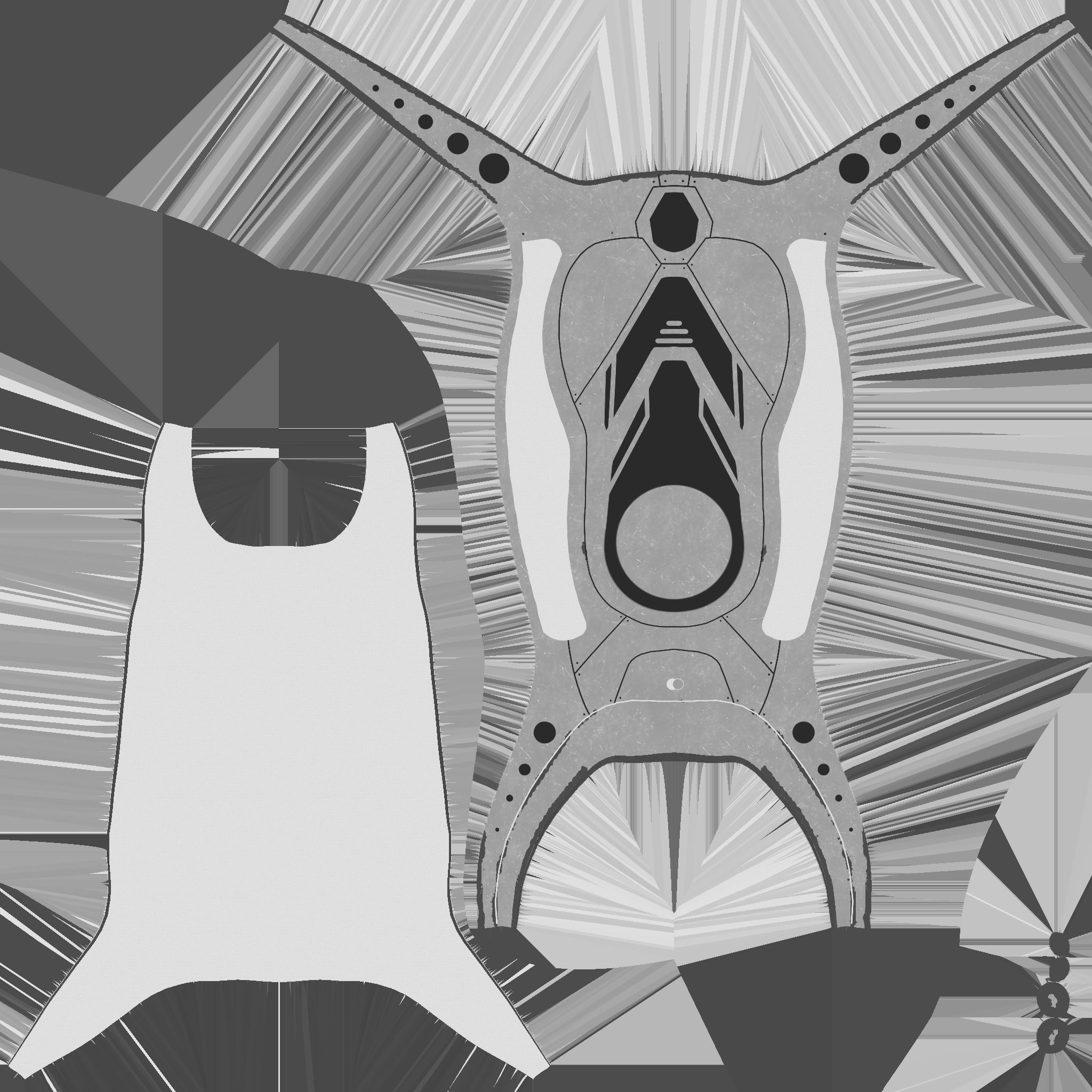 SciFi Backpack G05 Steel Bright - Fashion Character Design Low-poly 3D model_27