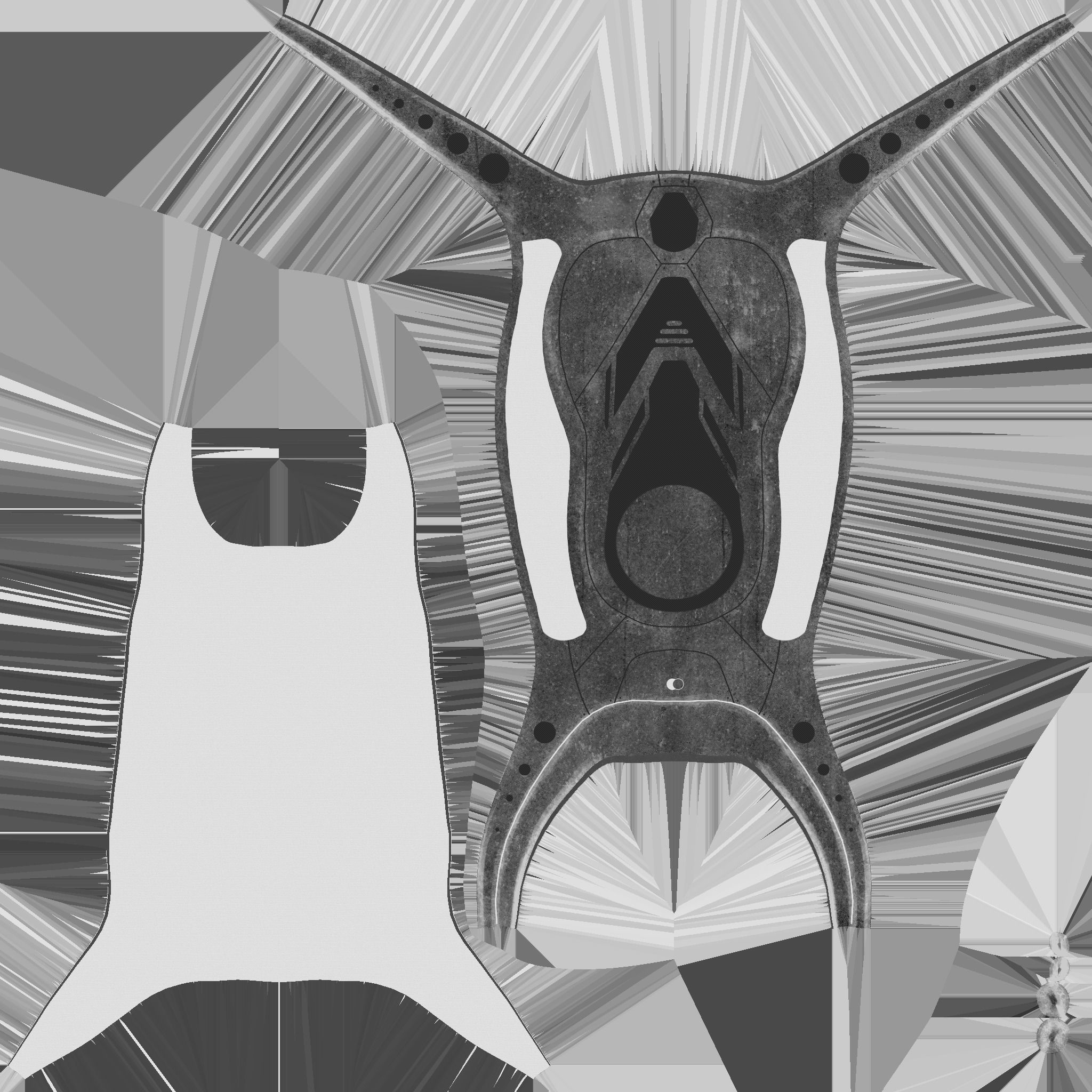 SciFi Backpack G06 Blue - Fashion Character Design Low-poly 3D model_27