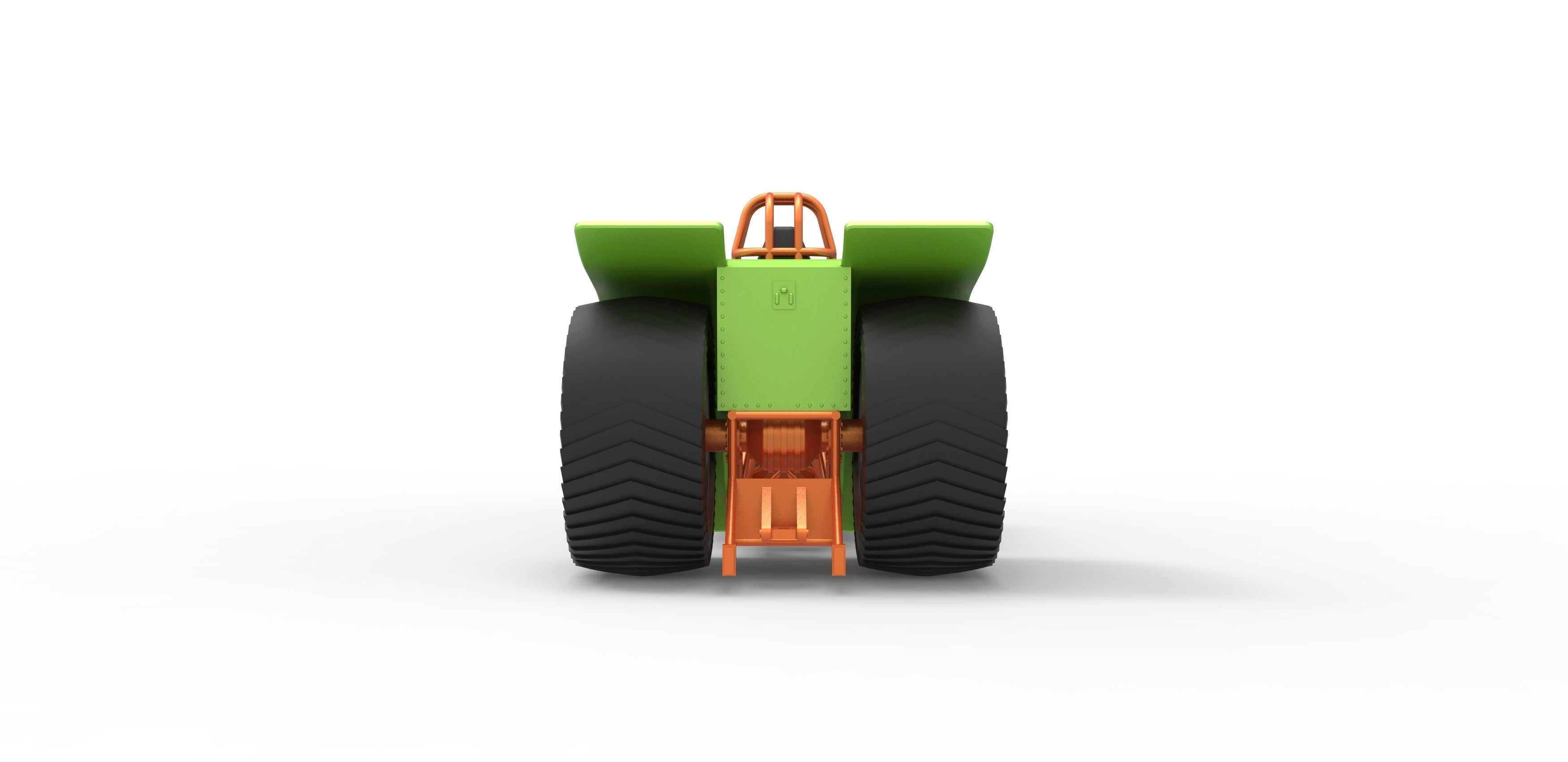 Pulling tractor with 4 jet engines 3 Scale 1 to 25 3D print model_14