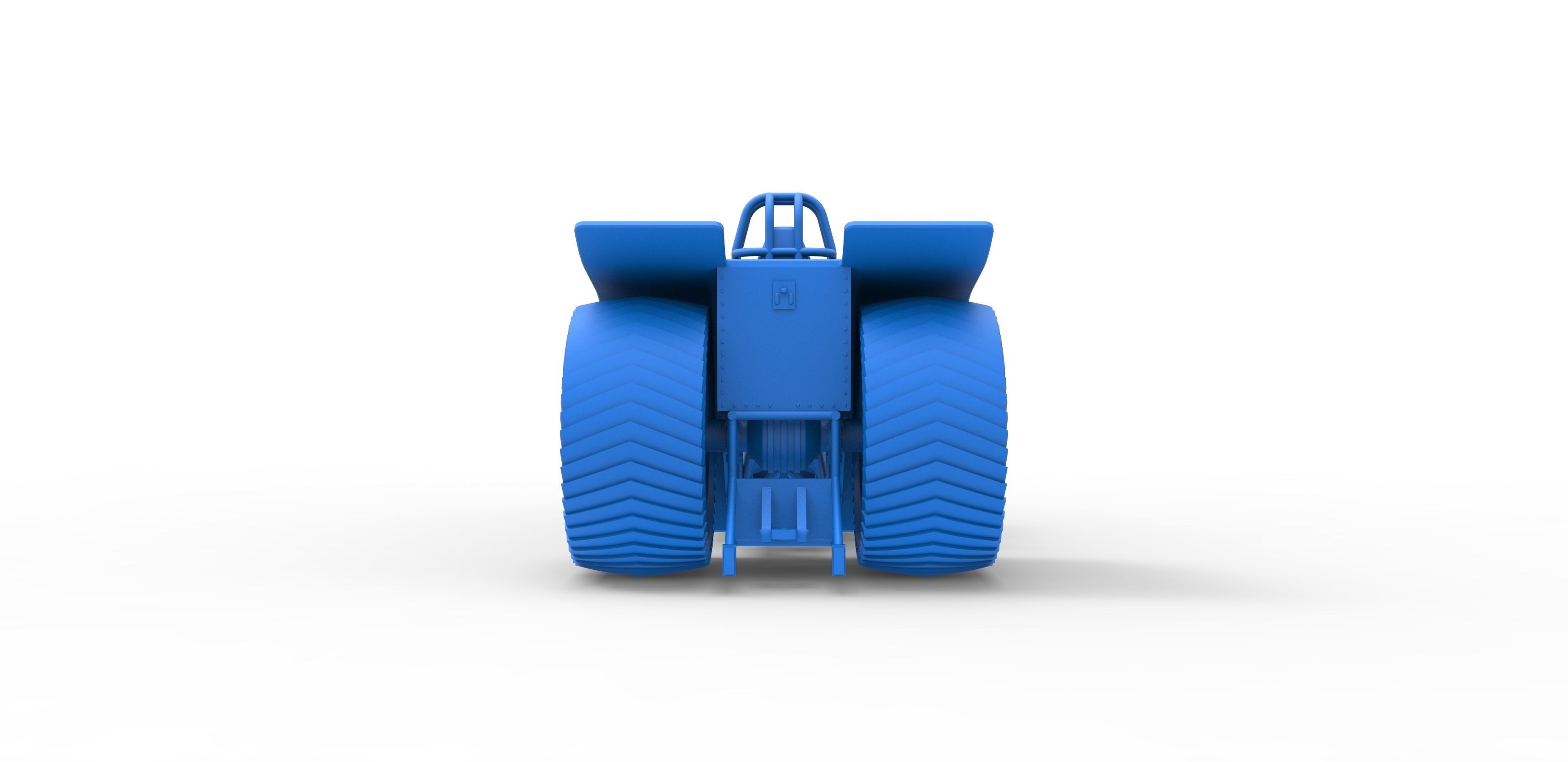 Pulling tractor with 4 jet engines 3 Scale 1 to 25 3D print model_28