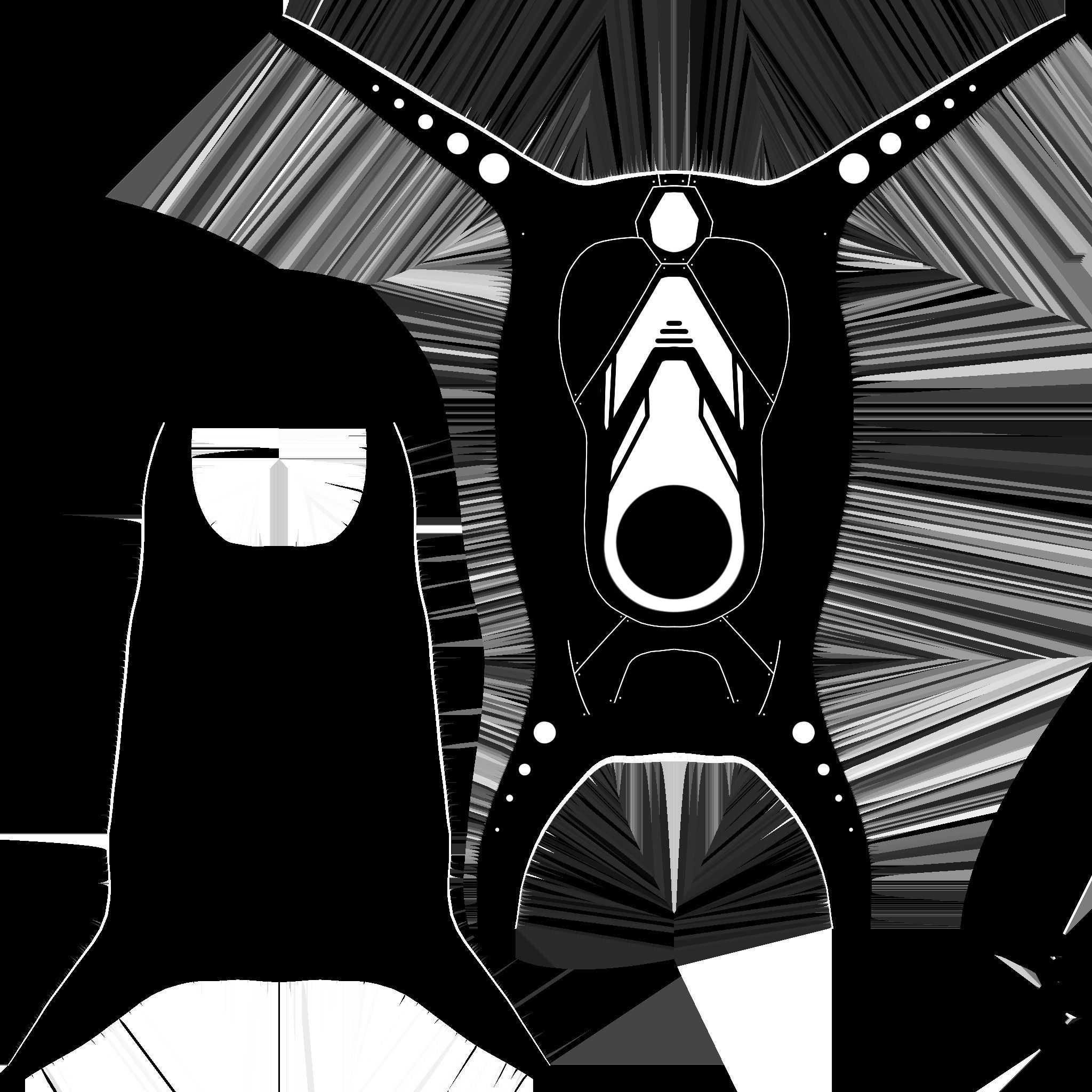 SciFi Backpack G07 White Dirt - Fashion Character Design Low-poly 3D model_25