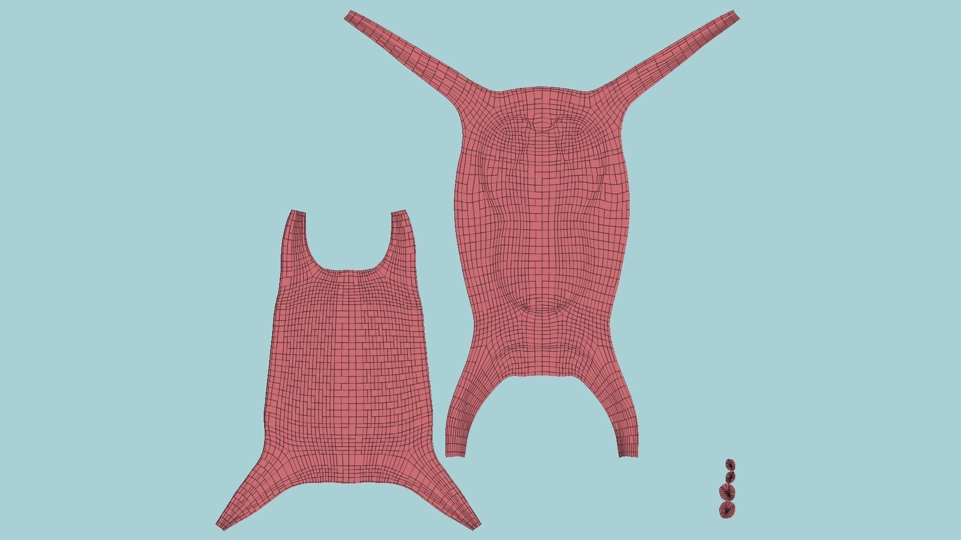 SciFi Backpack G07 White Dirt - Fashion Character Design Low-poly 3D model_13