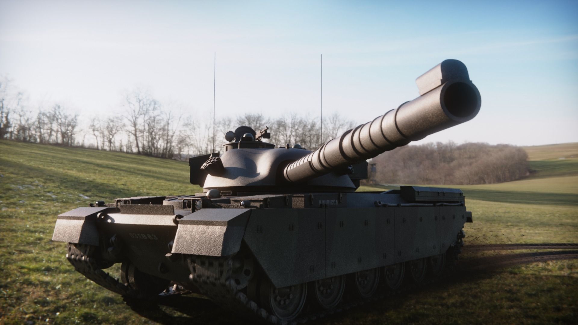 Chieftain fv4201 Main Battle Tank 3D model_6