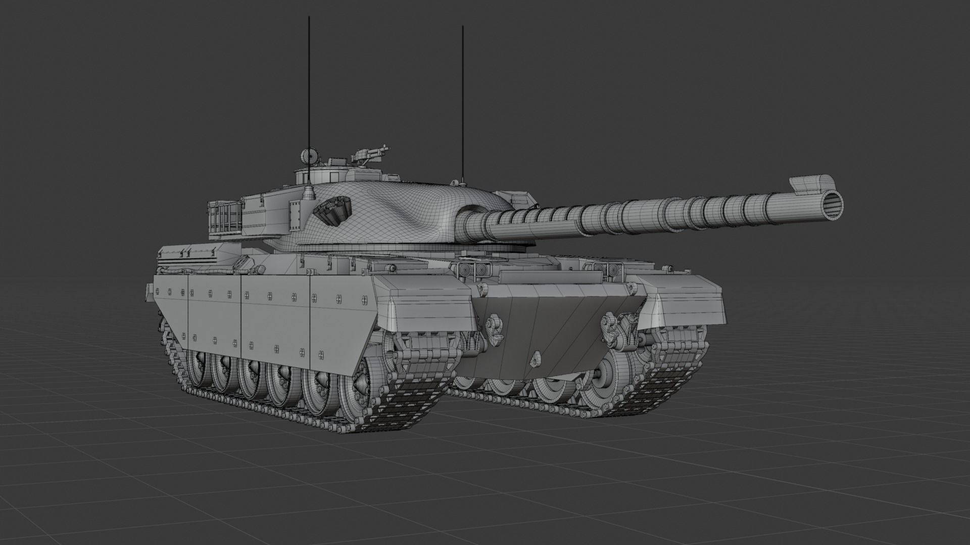 Chieftain fv4201 Main Battle Tank 3D model_7