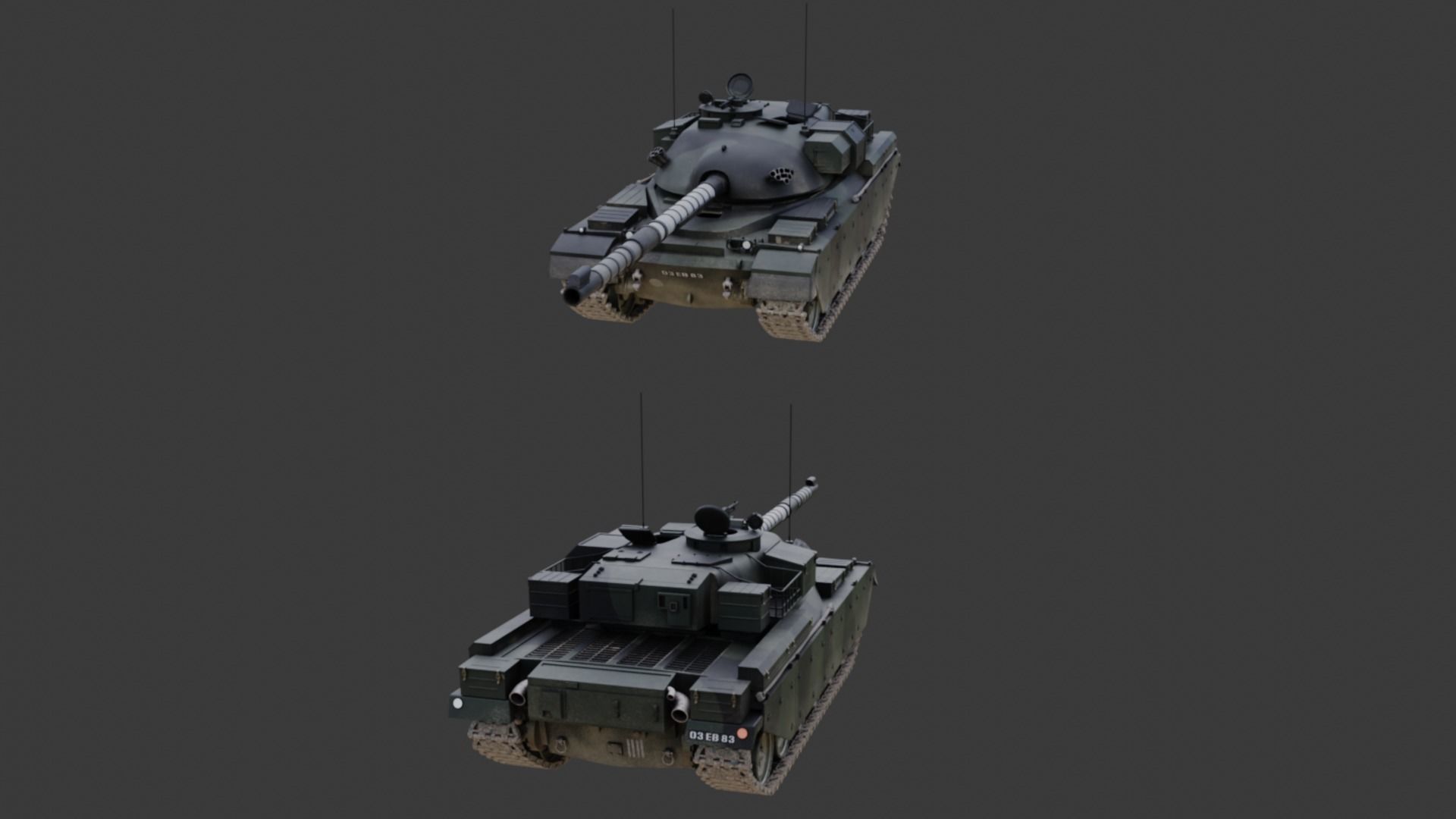 Chieftain fv4201 Main Battle Tank 3D model_21
