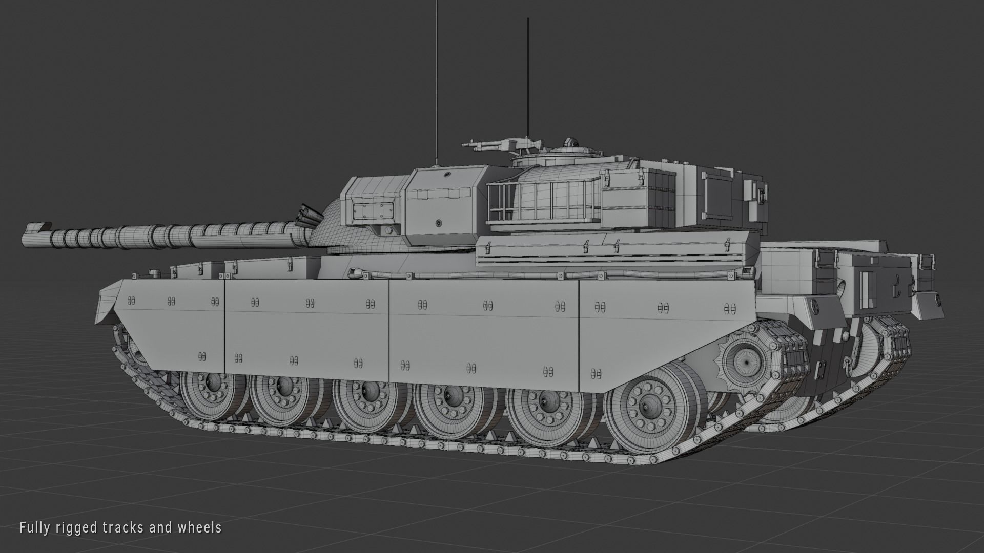 Chieftain fv4201 Main Battle Tank 3D model_8