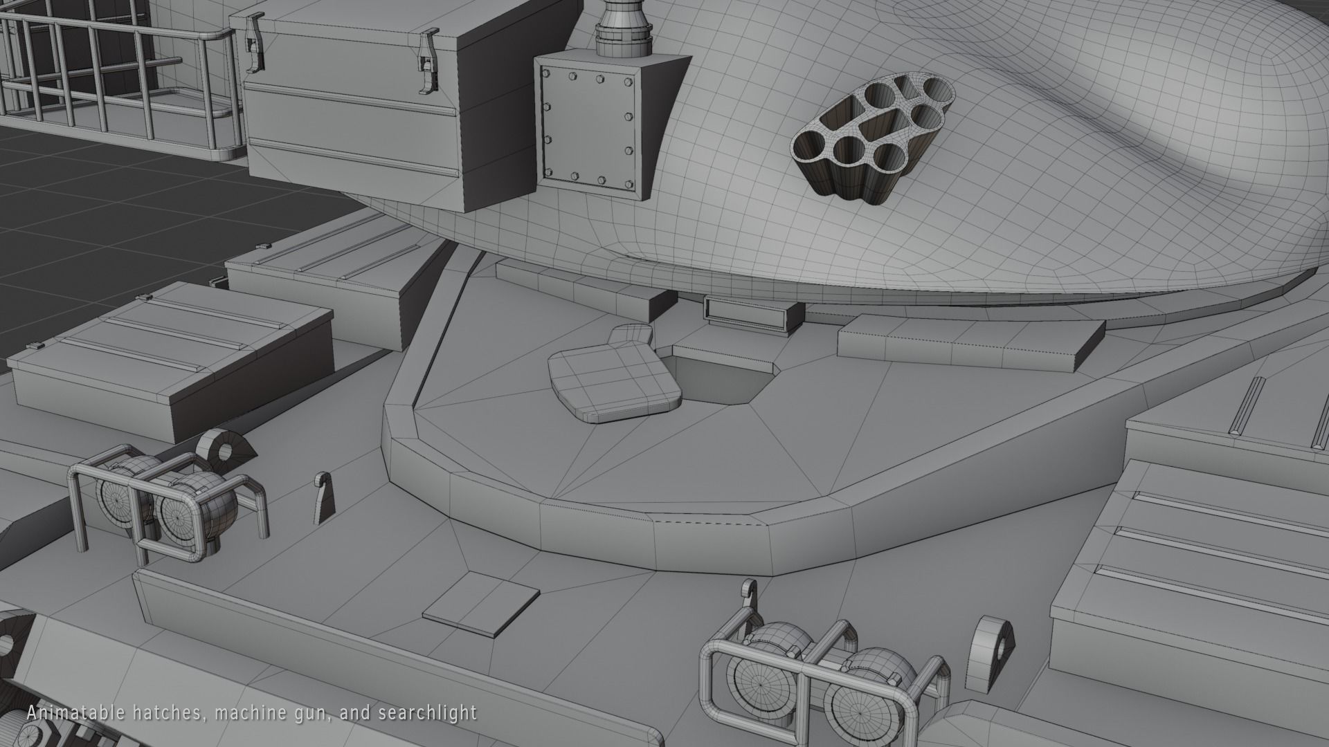 Chieftain fv4201 Main Battle Tank 3D model_10