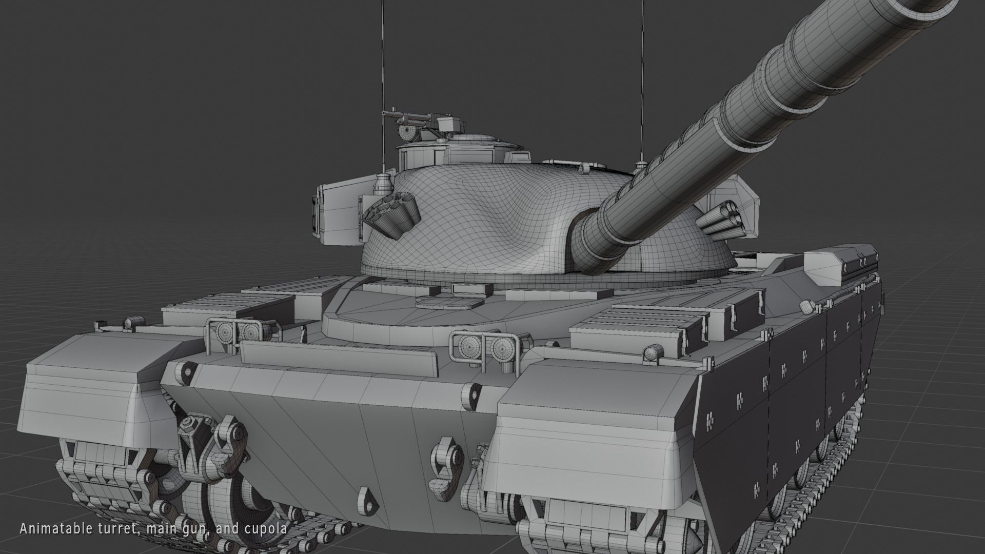 Chieftain fv4201 Main Battle Tank 3D model_9