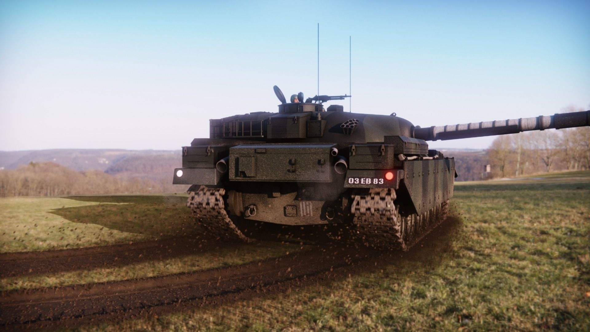 Chieftain fv4201 Main Battle Tank 3D model_3