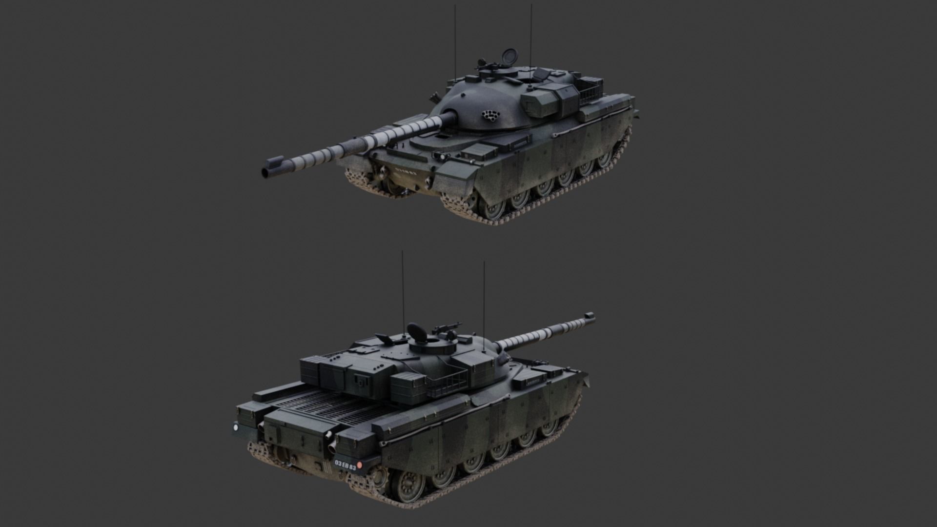 Chieftain fv4201 Main Battle Tank 3D model_23