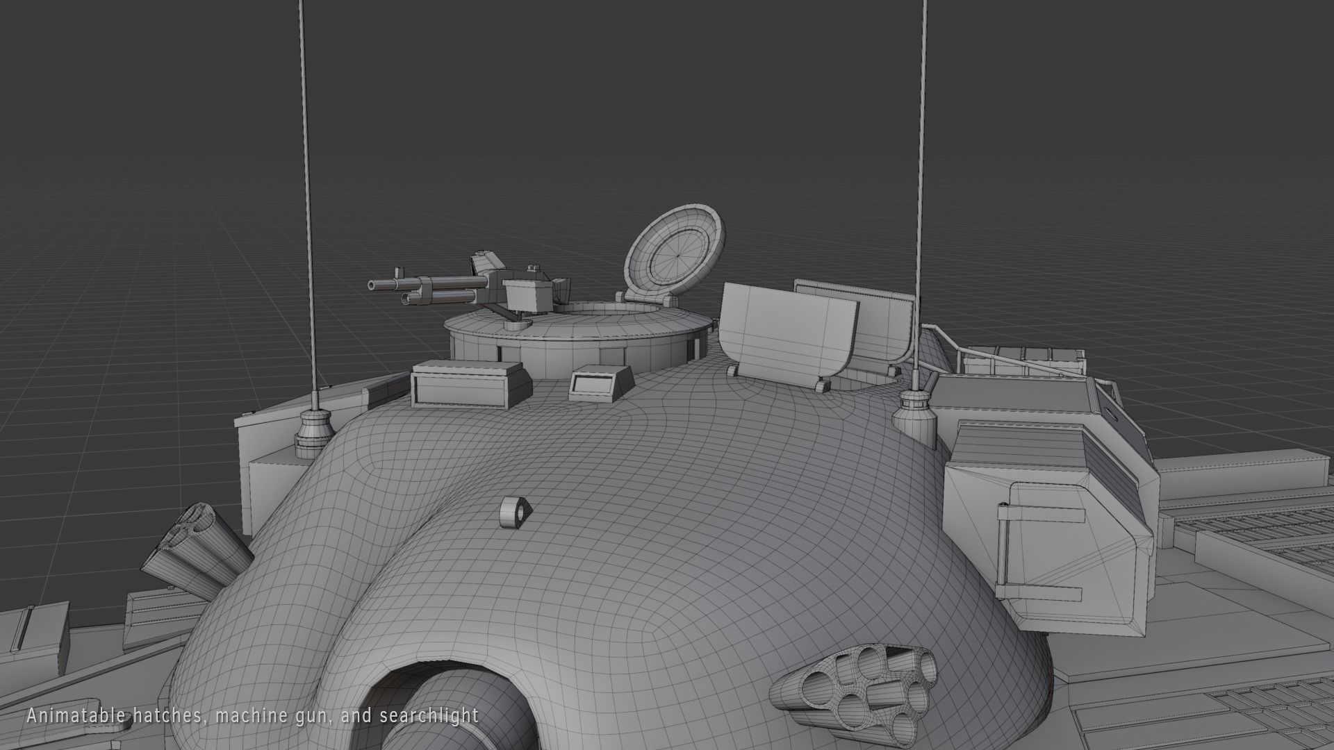 Chieftain fv4201 Main Battle Tank 3D model_11