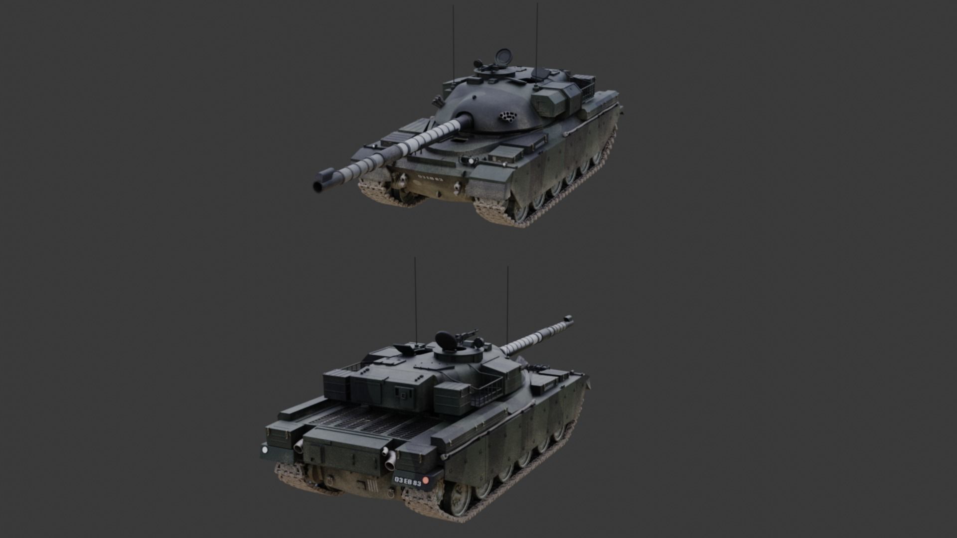 Chieftain fv4201 Main Battle Tank 3D model_22