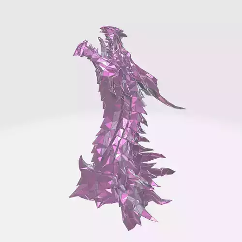 Alduin Elder Scrolls WIREFRAME VORONOI WIREMESH MESH