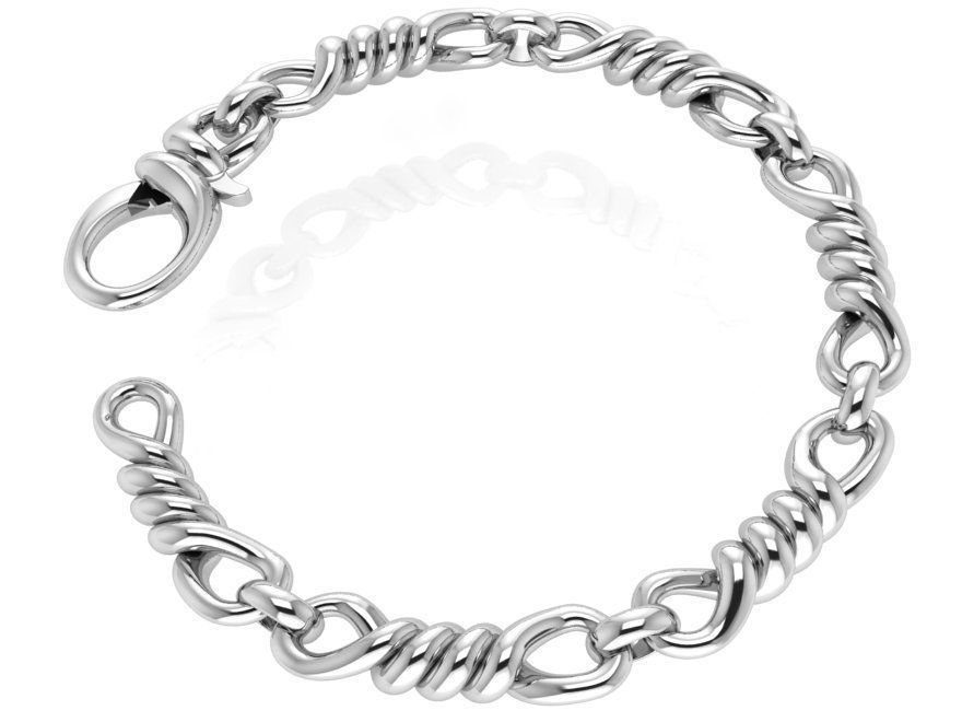 Figaro Style Bracelet 0522 3D print model_3