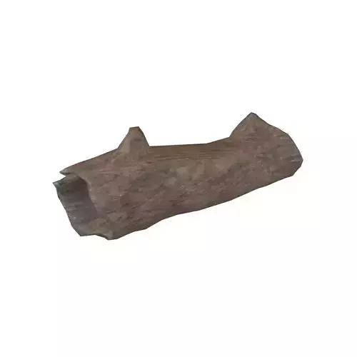 Fallen Tree Trunk v1 001 Low-poly 3D model