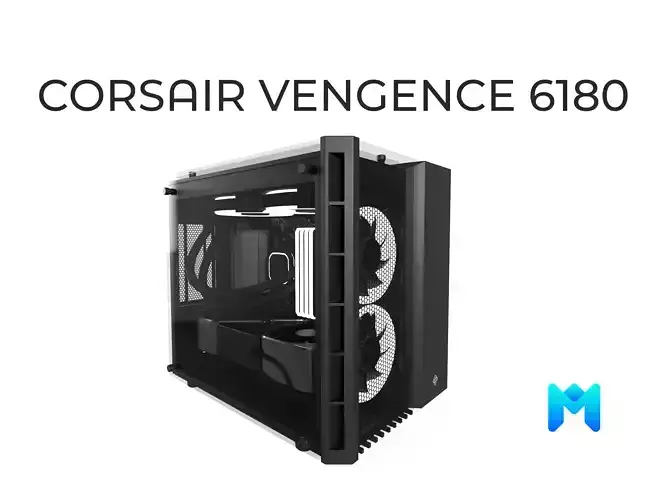 CORSAIR Vengeance 6180  Gaming Computer Low-poly 3D model