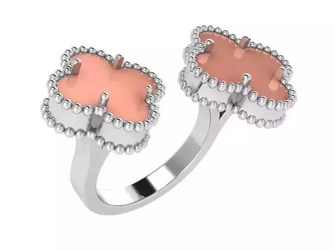 Flower Milgrain Ring 0526