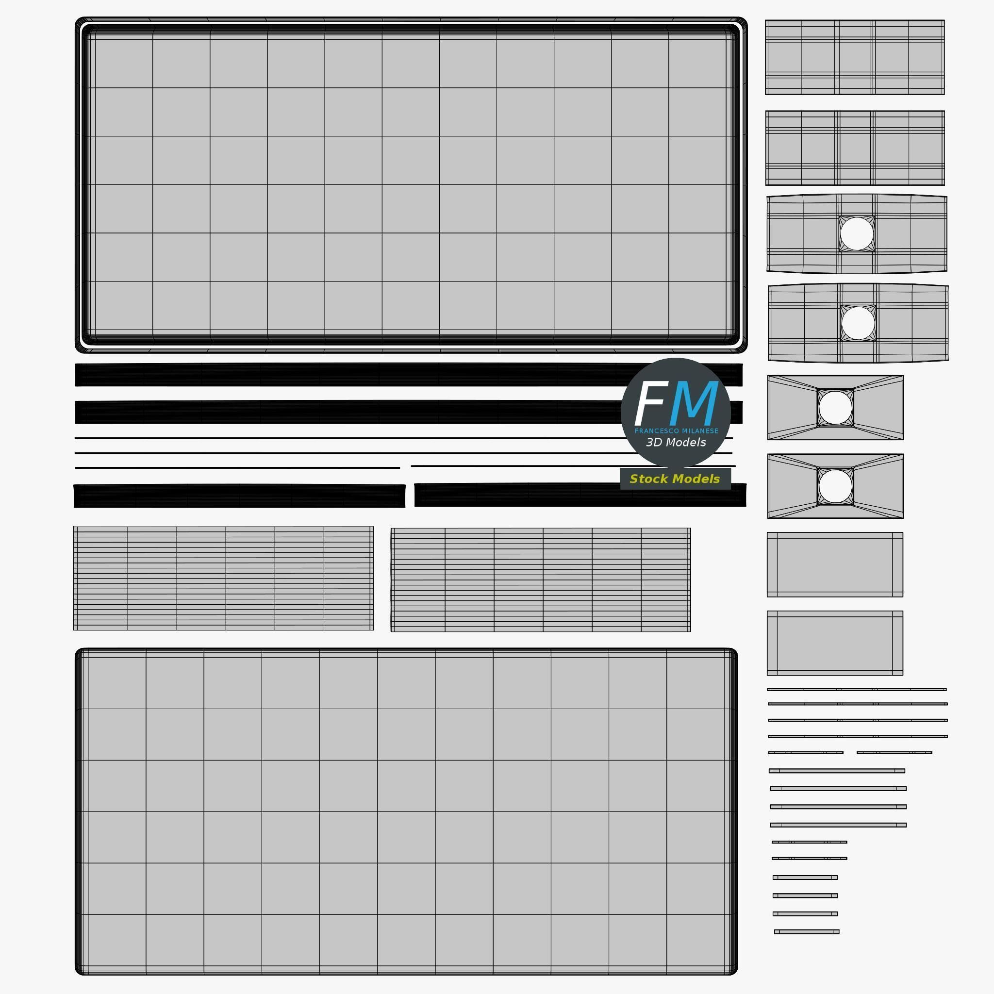 Diner booth table 2 3D model_11