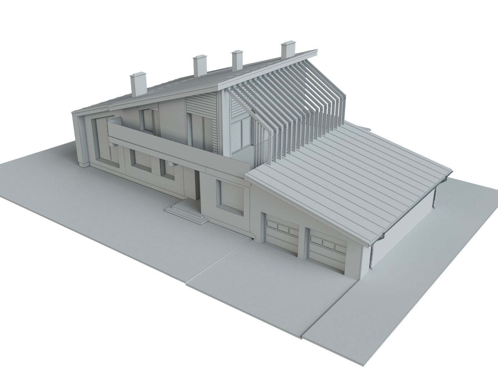 Modern House 3D model_7